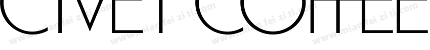 CIVET COFFEE字体转换